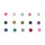 Perlmutter Glasperlen - 15 Farben, Set 6 mm