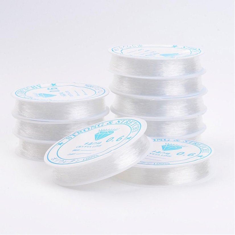 Elastomer - ø 0,6 mm, 10,5 m, bílý, 1 ks
