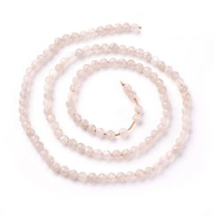 Prírodný mesačný kameň - korálky brúsené 3 mm