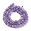 Natürlicher Amethyst - Perlen, Eis, lila, 6 mm