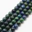 Směsný přírodní chryzokol a lapis lazuli - korálky, zelenomodré 8 mm