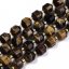 Natürliches Tigerauge - Perlen, schwarz-braun, Doppelpyramide, 10x9,5 mm