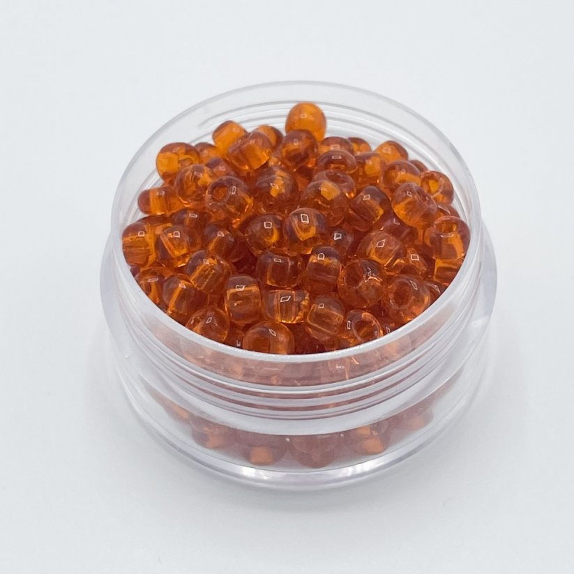 PRECIOSA maggyöngy 5/0 sz. 90050, átlátszó narancssárga - 50 g