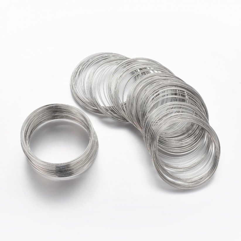 Memory-Draht, Durchmesser 5,5 cm, Dicke 0,6 mm, ca. 100 Ringe