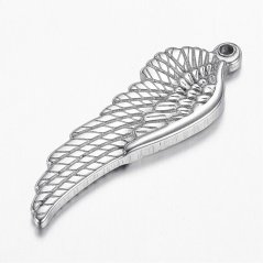 Přívěsek z nerezové oceli 304,"Křídla",38,5 × 13 × 3 mm