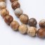 Natürlicher Jaspis - Perlen, orange, 8 mm