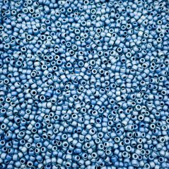 TOHO Round, 8/0, 511F, Higher-Metallic Frosted Mediteranian Blue, Rocailles Perlen
