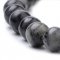 Természetes labradorit - gyöngyök, fekete 8 mm