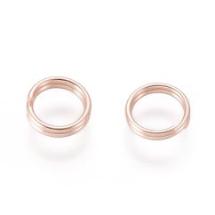 Összekötő gyűrű 304 acélból 5x1 mm, belső átmérő 4 mm - rózsaszín