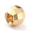 Sárgaréz elválasztó, gömb, arany, 2,5x2,2 mm