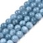 Přírodní křemen - imitace akvamarínu, korálky, modré, 8 mm