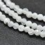 Prírodný mesačný kameň - korálky, brúsené,  biele, 2 mm