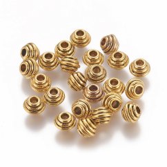Ékszer fém elválasztó - régi arany, 5x6,5x2,5 mm
