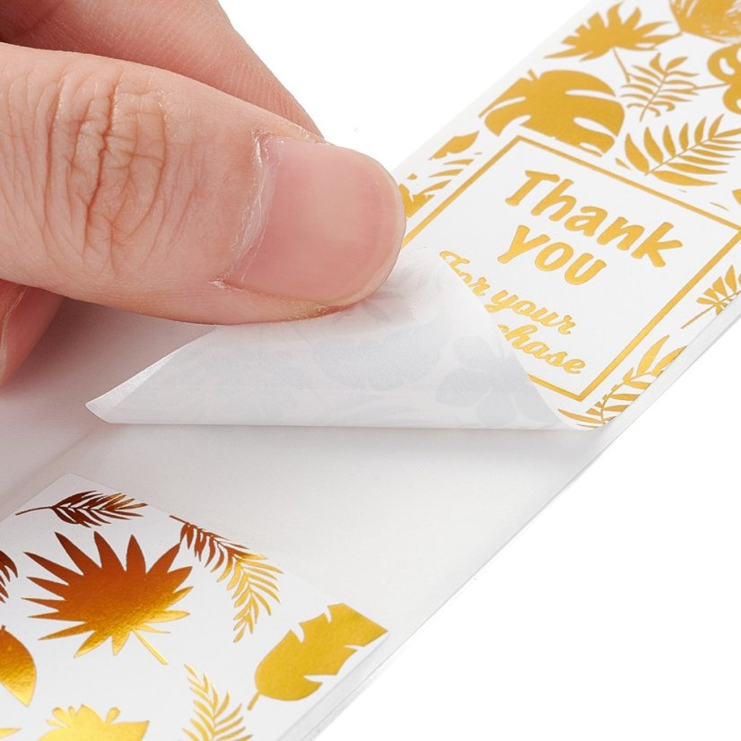 "Thank you" matrica kártyával, 30x80 mm