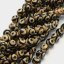 Naturachat - Tibetische Dzi Perlen, braun-schwarz, 10 mm