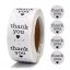 Nálepka "Thank you", stříbrná, 25 mm