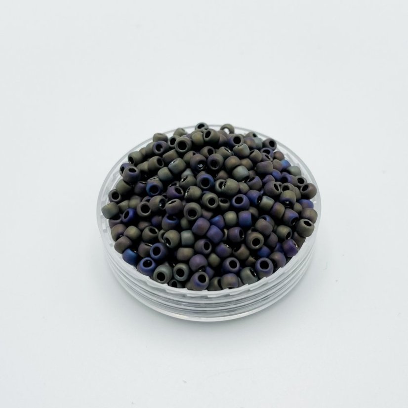 TOHO Round, 8/0, 615, Matte-Color Iris - Purple, rokajlové korálky