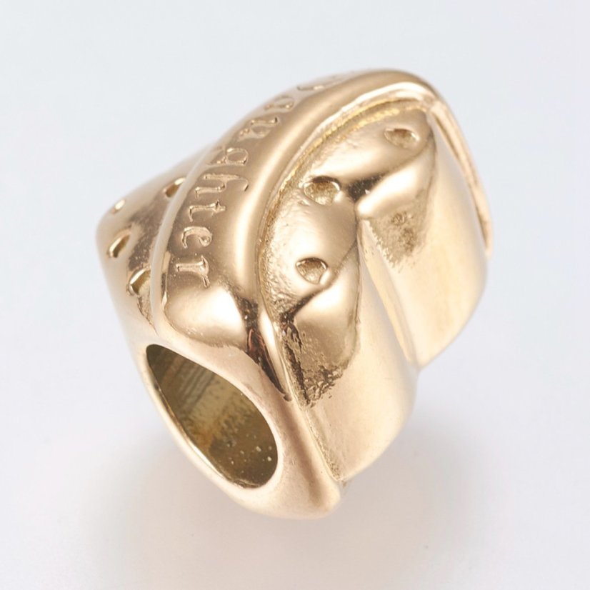 Elválasztó 304 acél szív lány aranyból 11.5x15x11mm