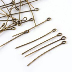 Hurkos szerelőpálca vasból, bronz - 50x0,7 mm