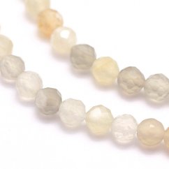 Natürlicher Mondstein - Perlen, geschliffen, 3 mm