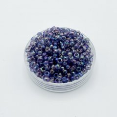 TOHO Round, 8/0, 166D, Transparent-Rainbow Sugar Plum, Rocailles Perlen