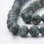 Natürlicher Jaspis - Perlen, matt, grünlich grau, 8 mm