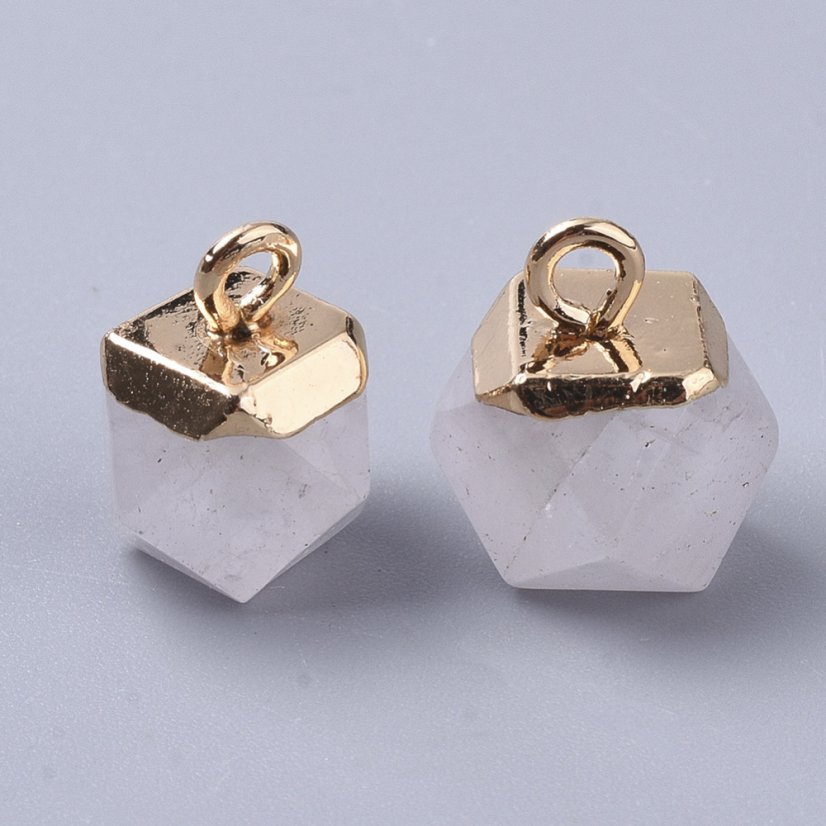 Přívěšek z přírodního křišťálu, 12x10x10mm