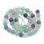 Přírodní fluorit - korálky, vícebarevné, 6 mm