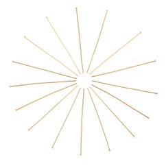 Ketlovací nýt z 304 oceli, 50x1,7x0,7 mm, zlatý