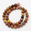 Natürlicher Mookait - Perlen, orange, 8 mm