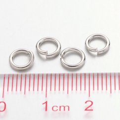 Összekötő sárgaréz gyűrű, 6x1 mm, belső átmérő 4 mm
