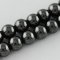 Synthetischer Hämatit, magnetisch - Perlen, schwarz, 4 mm