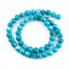 Natürlicher Howlit - Perlen, blau, 8 mm