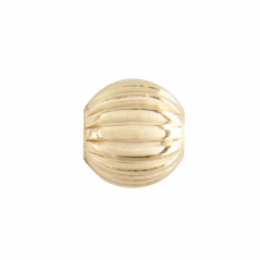 Strukturierte Perle, golden, 4 mm, Gold filled