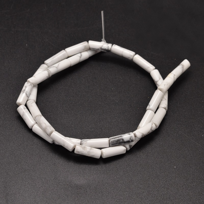 Természetes howlit - hengerek,13~14x4~5mm