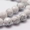 Természetes howlit - gyöngyök, csiszolt, fehér 8 mm