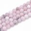 Natürlicher Jaspis - Perlen, Kirschblüte, matt, rosa, 8 mm