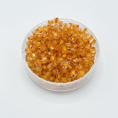 Brúsené korálky crystal orange lined, 3 mm