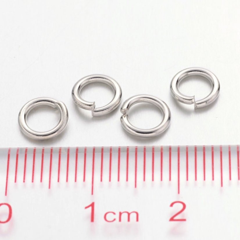 Összekötő sárgaréz gyűrű, 6x1 mm, belső átmérő 4 mm