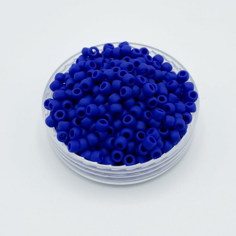 TOHO Round, 8/0, 48F, Opaque-Frosted Navy Blue, Rocailles Perlen