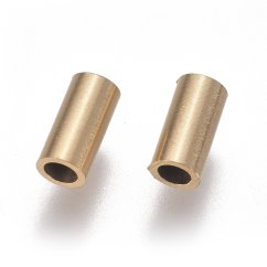 Trubička z 304 ocele, zlatá, 6x3 mm