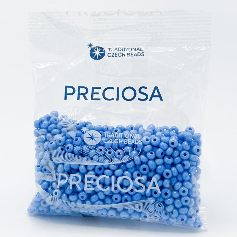 PRECIOSA rokajl 6/0 č. 16336, světle modrý - 50 g