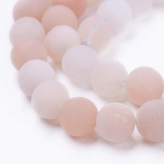 Natürlicher Aventurin - Perlen, matt, rosa, 4 mm