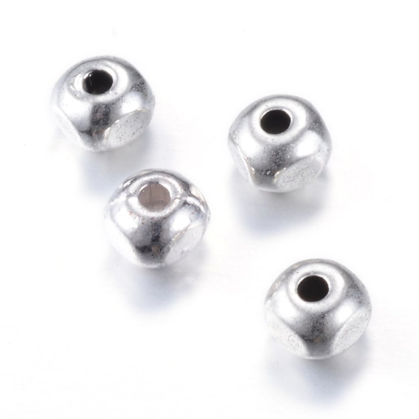 Kovový oddeľovač, strieborná, 4,5x4,5x3,5mm