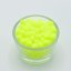 Gepresste Perlen neon gelb, 6 mm