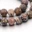 Natürlicher Leopardenjaspis - Perlen, matt, mehrfarbig, 8 mm