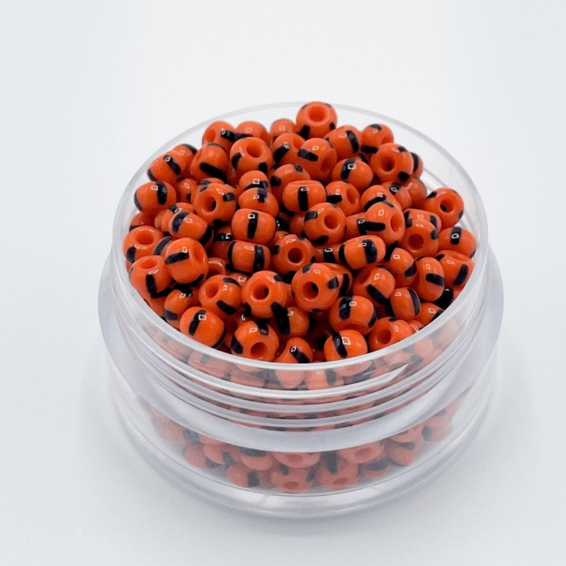 PRECIOSA rokajl 6/0 č. 93490, černo červený - 50 g