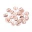 Flache runde Perlenkappe, rosa, 9x1 mm