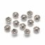 Kovový kaplík hvězdička stříbrný 8x8x2,5 mm, průvlek 1 mm
