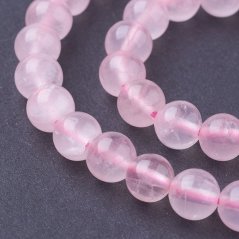 Natürlicher Rosenquarz - Perlen, rosa, 4 mm